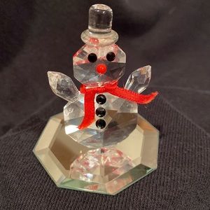 Vintage Adorable Snowman with Mirror